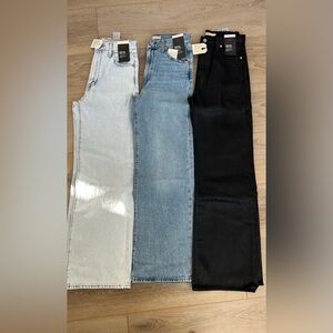 Levi’s ribcage wide leg bundle
